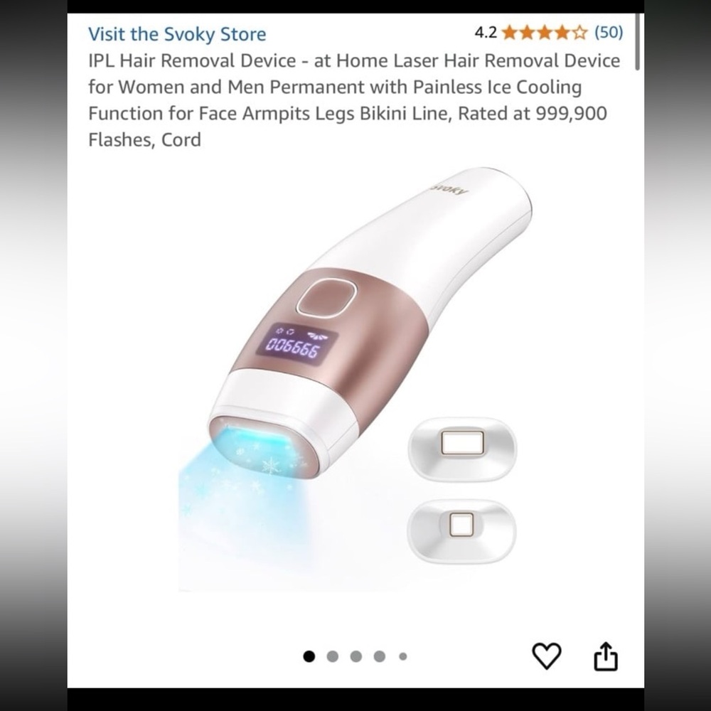 Laser Hair Removal Device with Ice Cooling Function